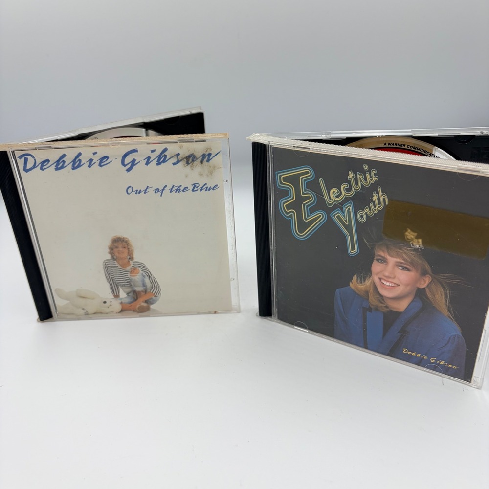 Debbie Gibson CD Lot‎ Out of the Blue & Electric Youth 80s Pop Atlantic Records